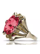 Artisanat vintage Anneau Rubis Or jaune 14 carats vrc015y